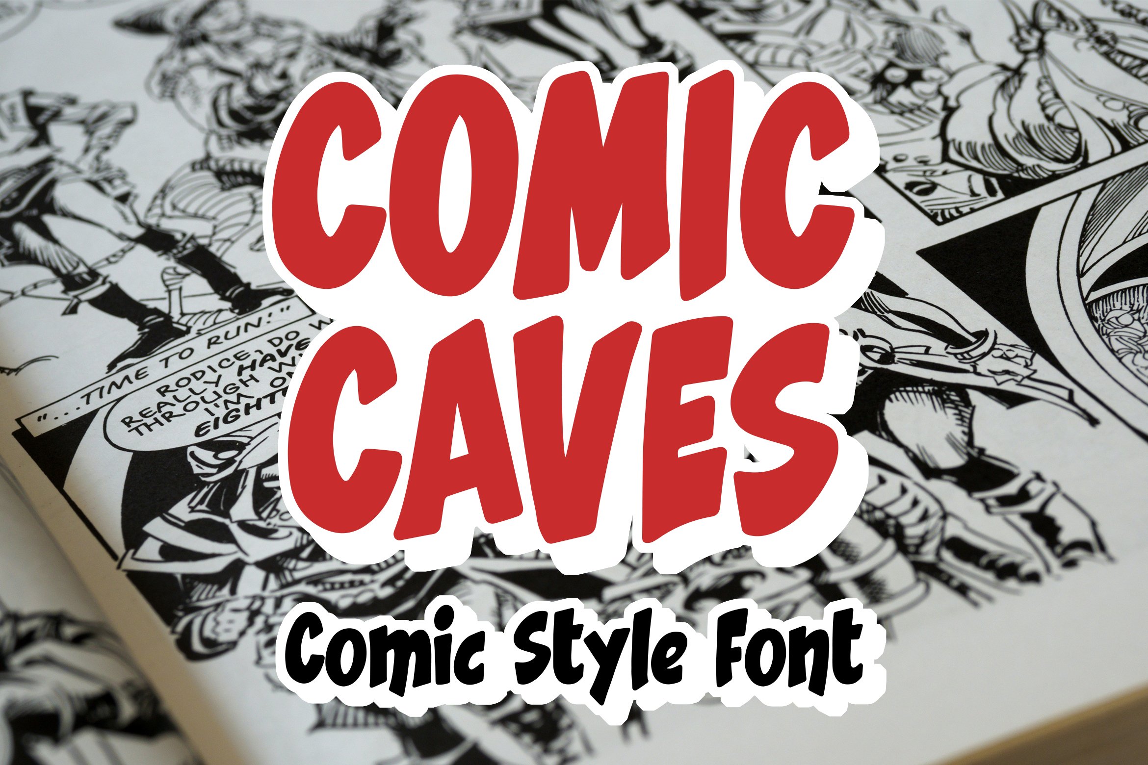 Comic Caves - Comic Style Font cover image.