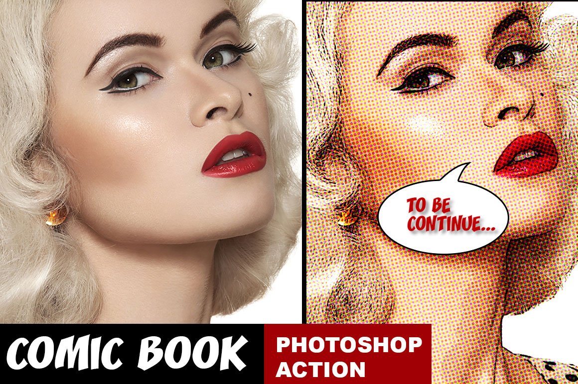 Comic Book Photoshop Actioncover image.