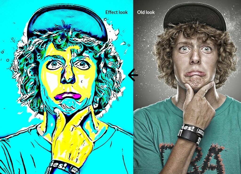 Comic Portrait Effect – MasterBundles