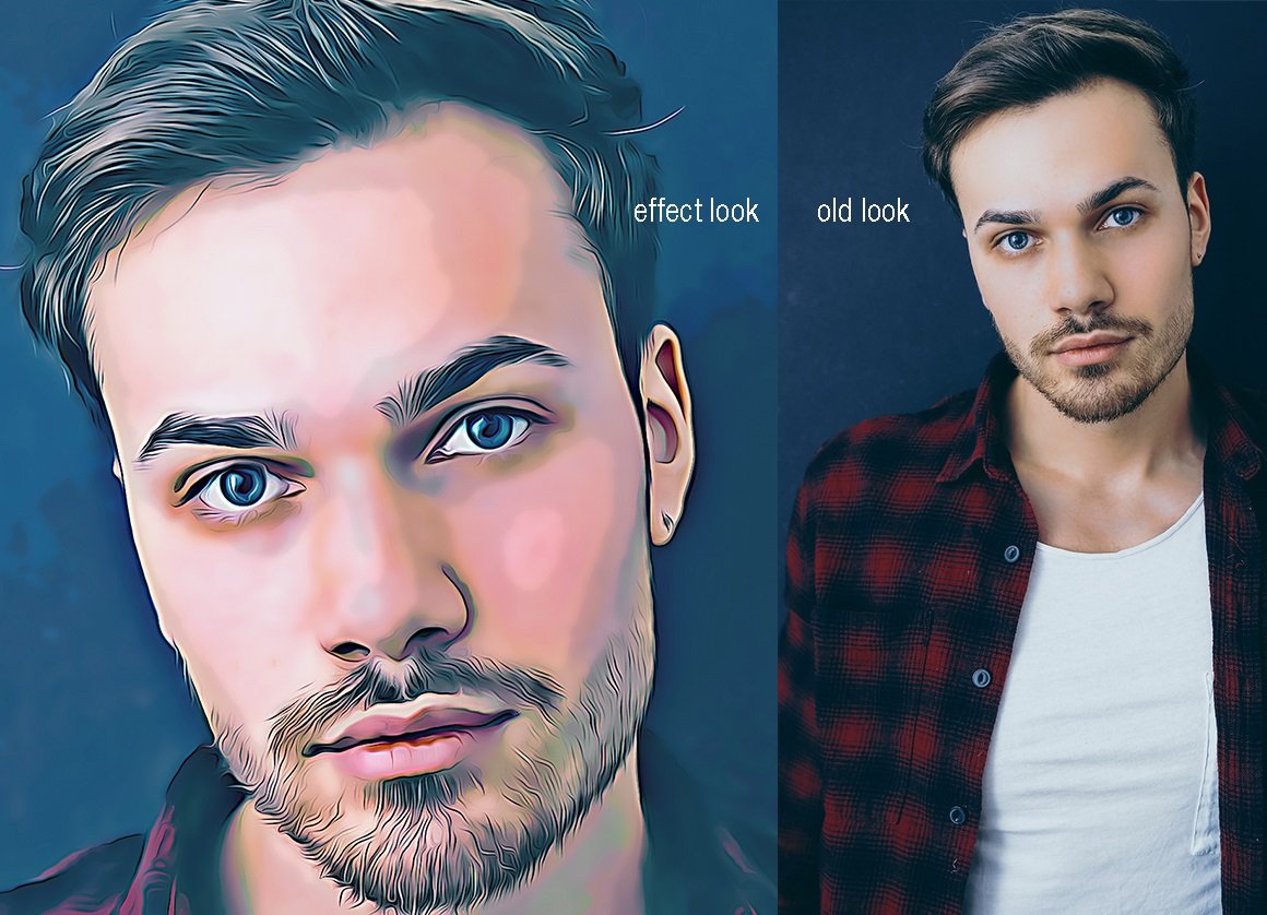 comic portrait effect photoshop action 8 862