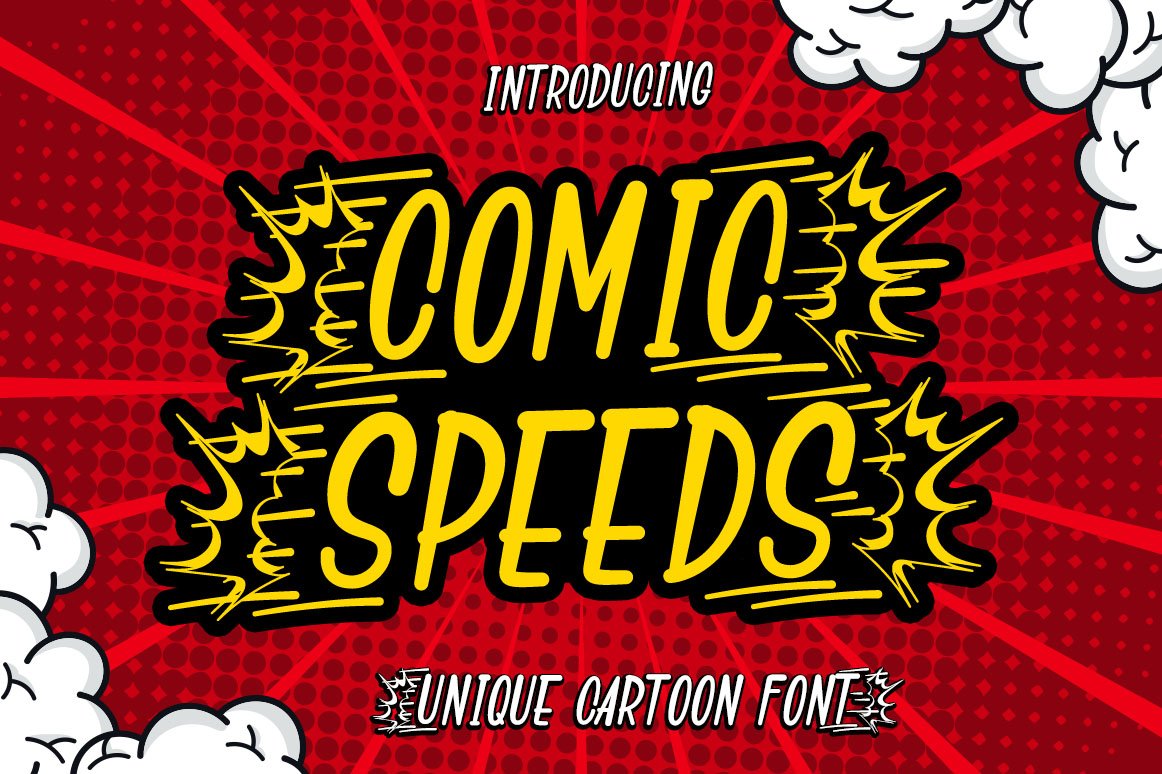 Comic Speeds - Cartoon Font cover image.