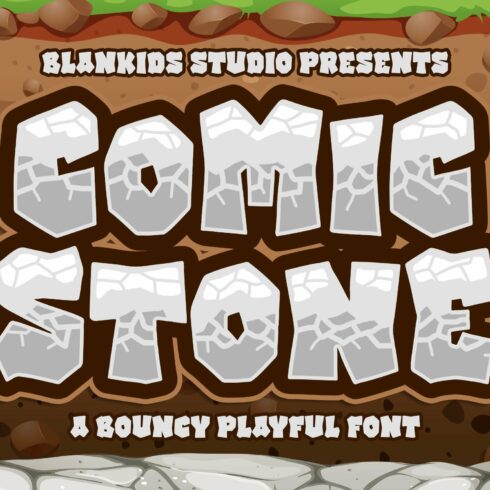 Comic Stone a Bouncy Playful Font cover image.