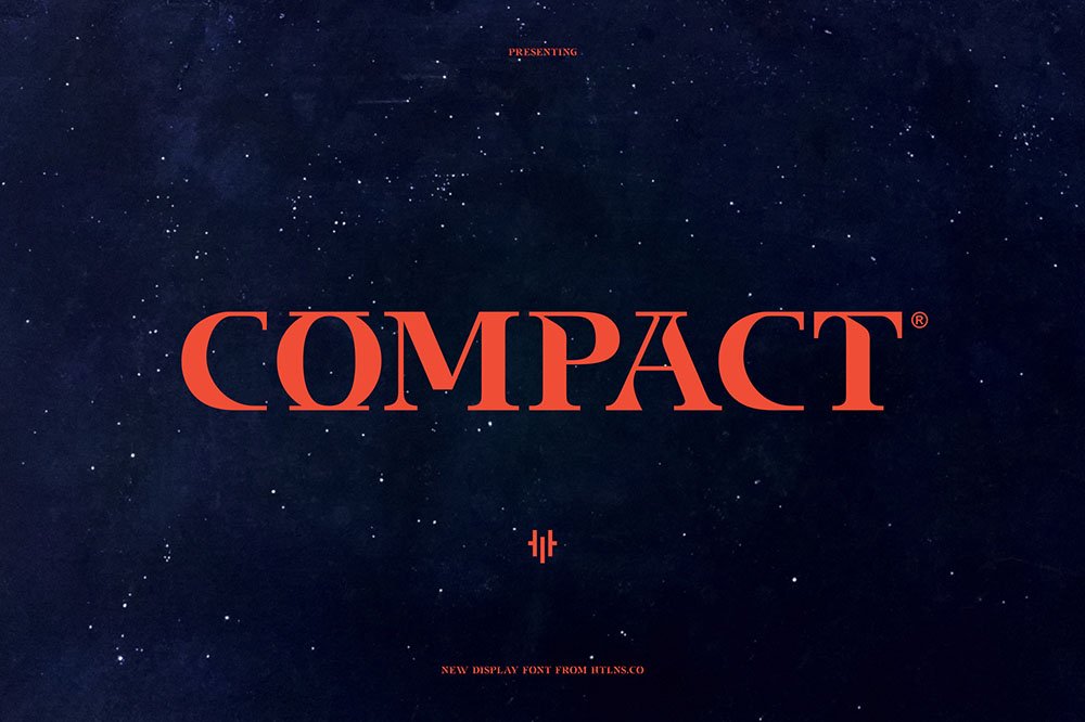 Compact typeface cover image.