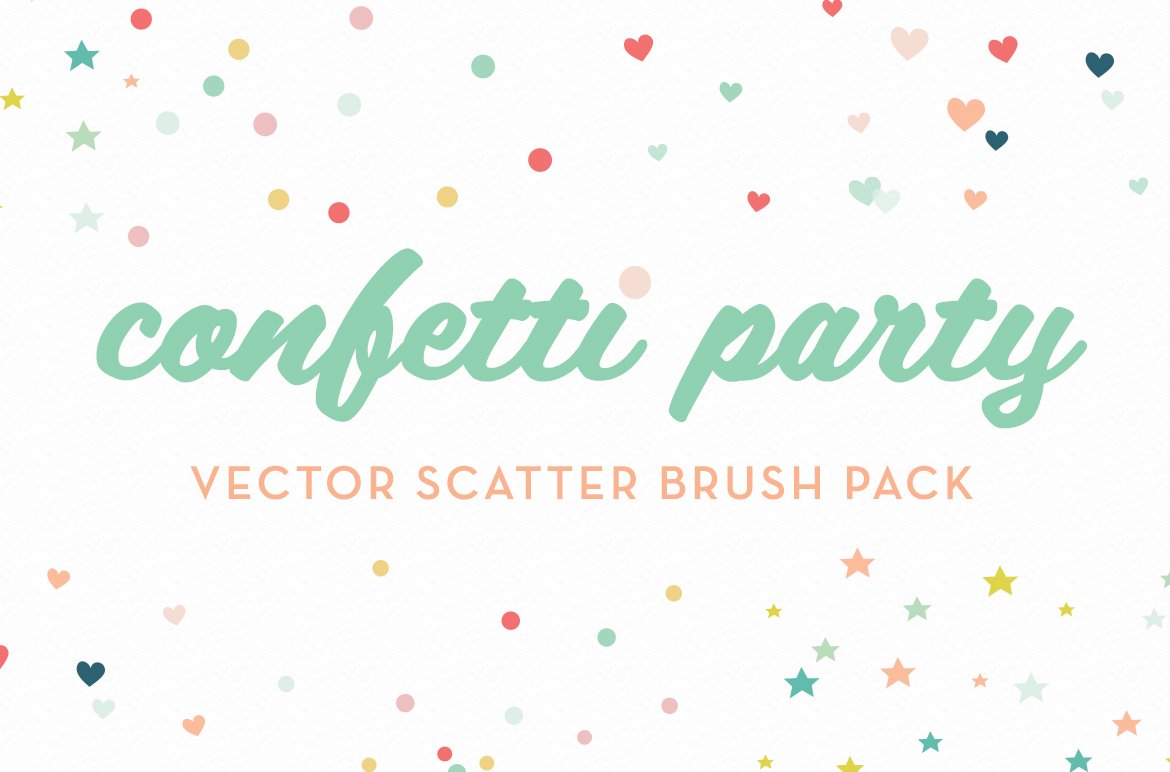 Confetti Party Scatter Brushescover image.