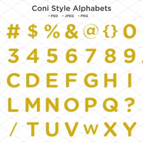 Coni Style Alphabet, abc Typographycover image.