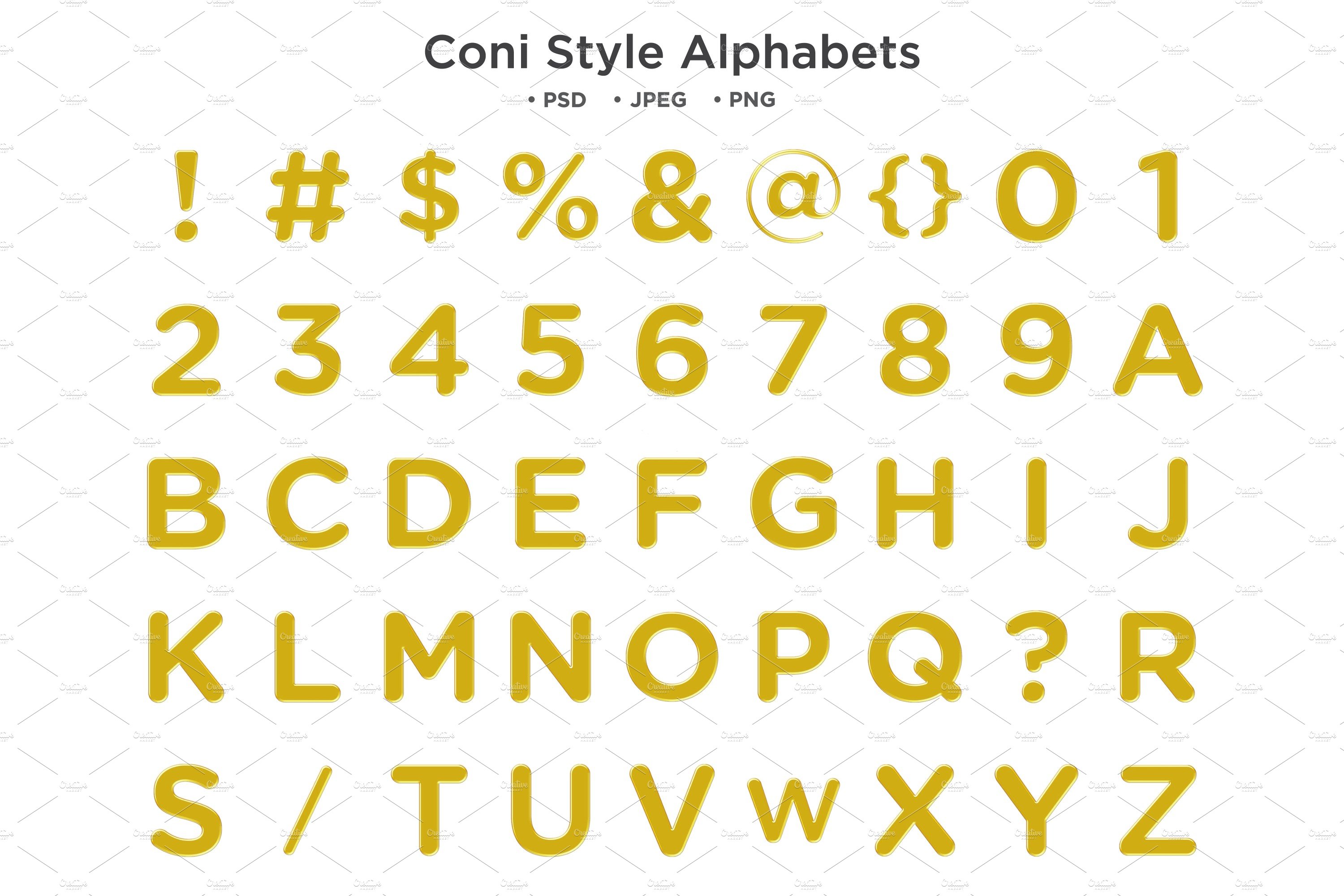 Coni Style Alphabet, abc Typographycover image.