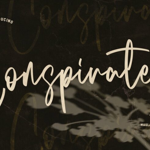 Conspirates Signature Script Font cover image.