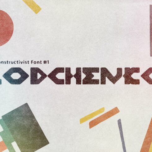 Rodchenko The Constructivist Font #1 cover image.