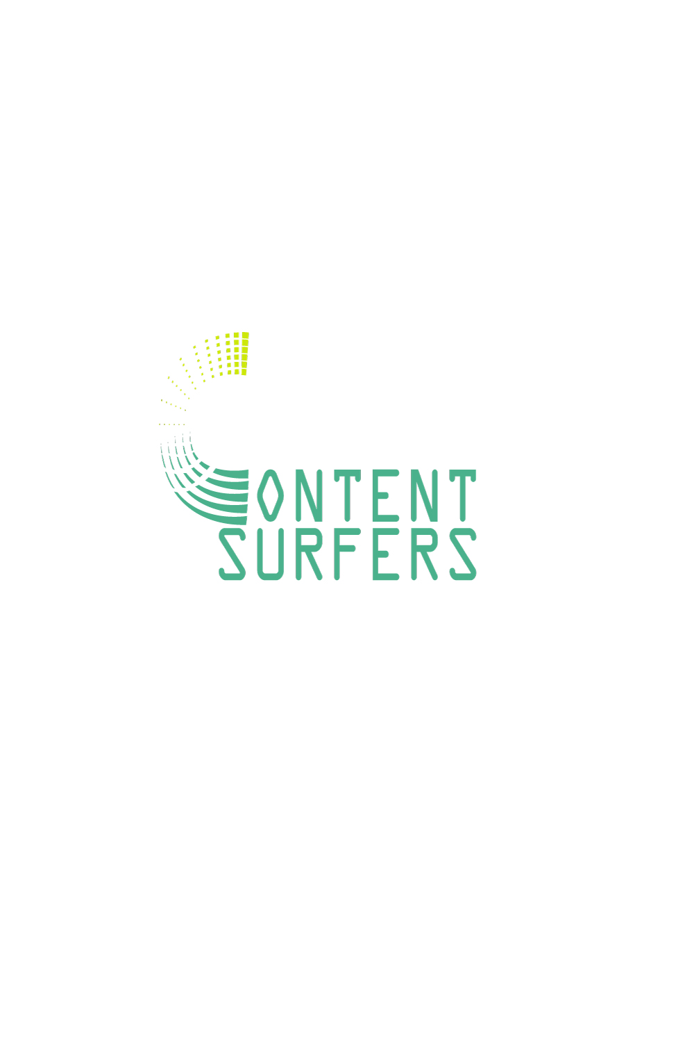 Content surfers - TShirt Print Design pinterest preview image.