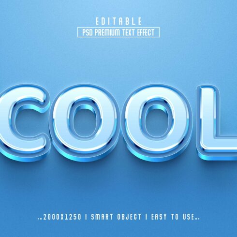 Cool 3D Editable Text Effect stylecover image.
