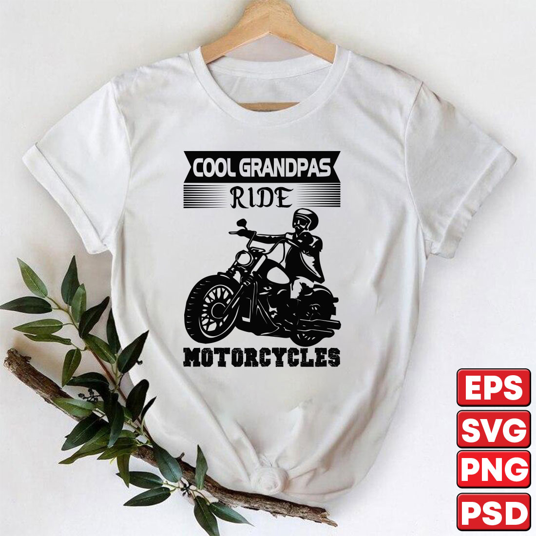Cool Grandpas Ride Motorcycles - MasterBundles