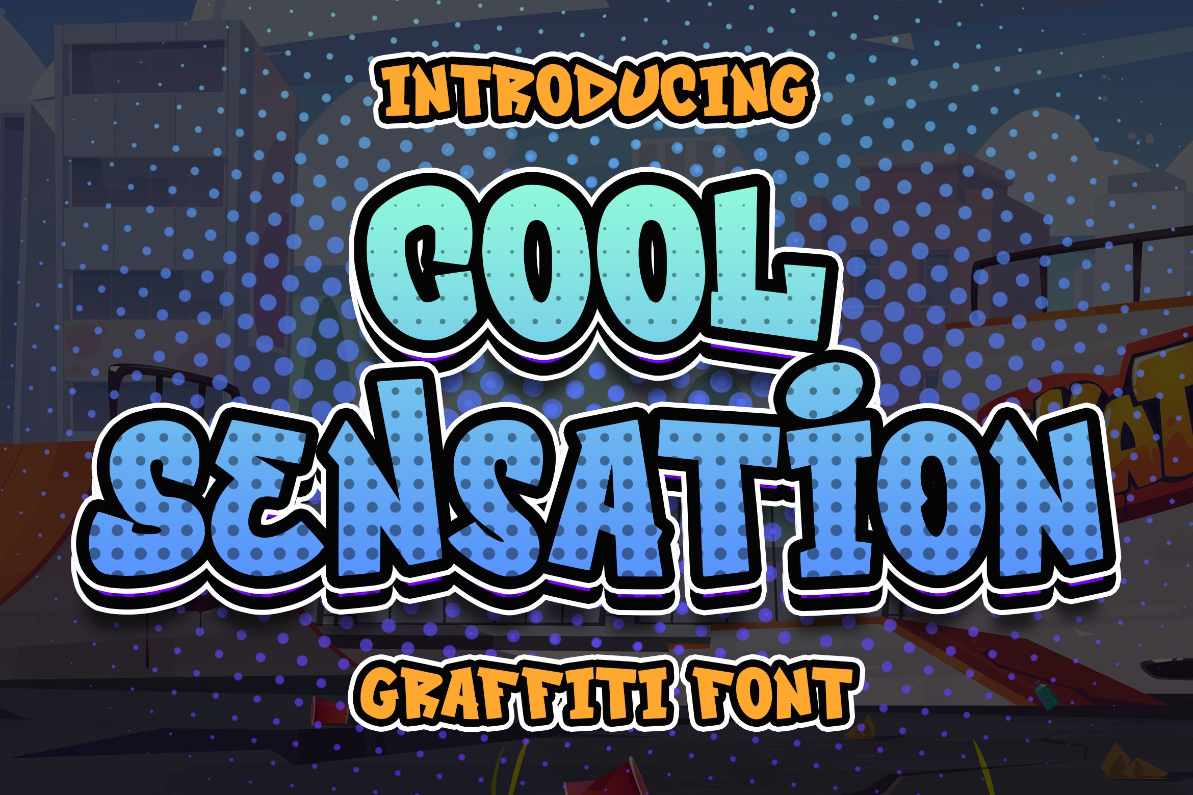 Cool Sensation - Graffiti Font cover image.