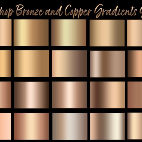 Photoshop copper and bronze gradientcover image.