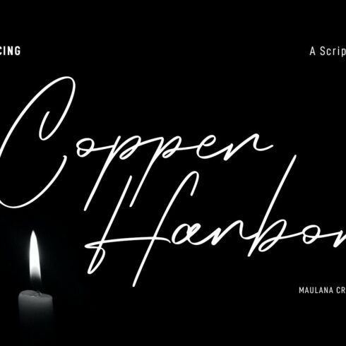 Copper Harbor Script Font cover image.