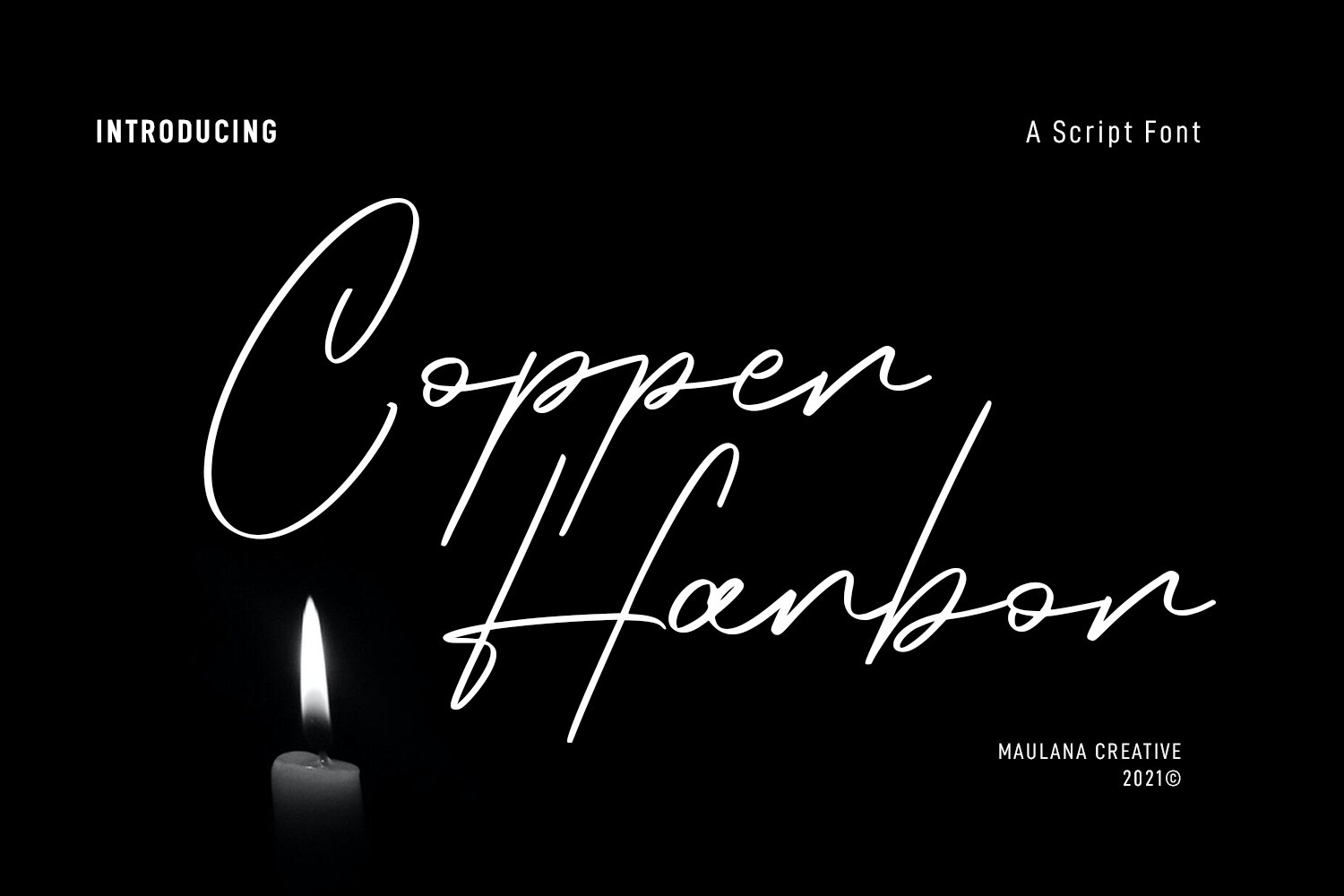 Copper Harbor Script Font cover image.