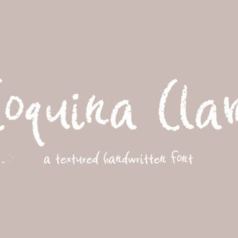 Coquina Clam Hand-lettered Font cover image.