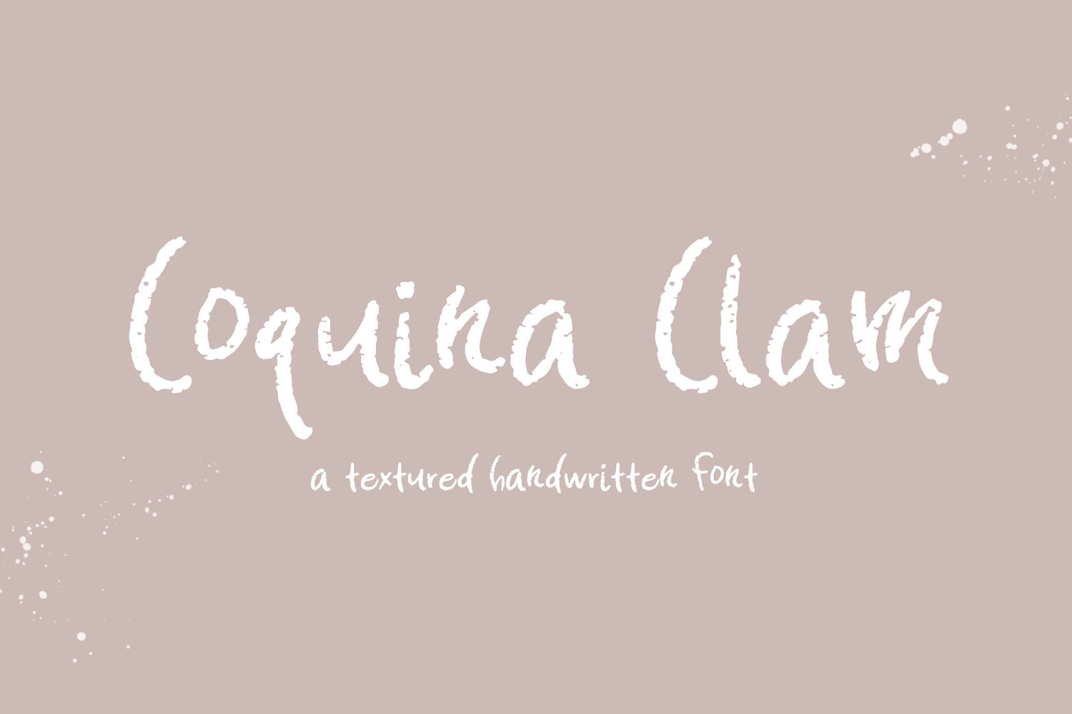 Coquina Clam Hand-lettered Font cover image.