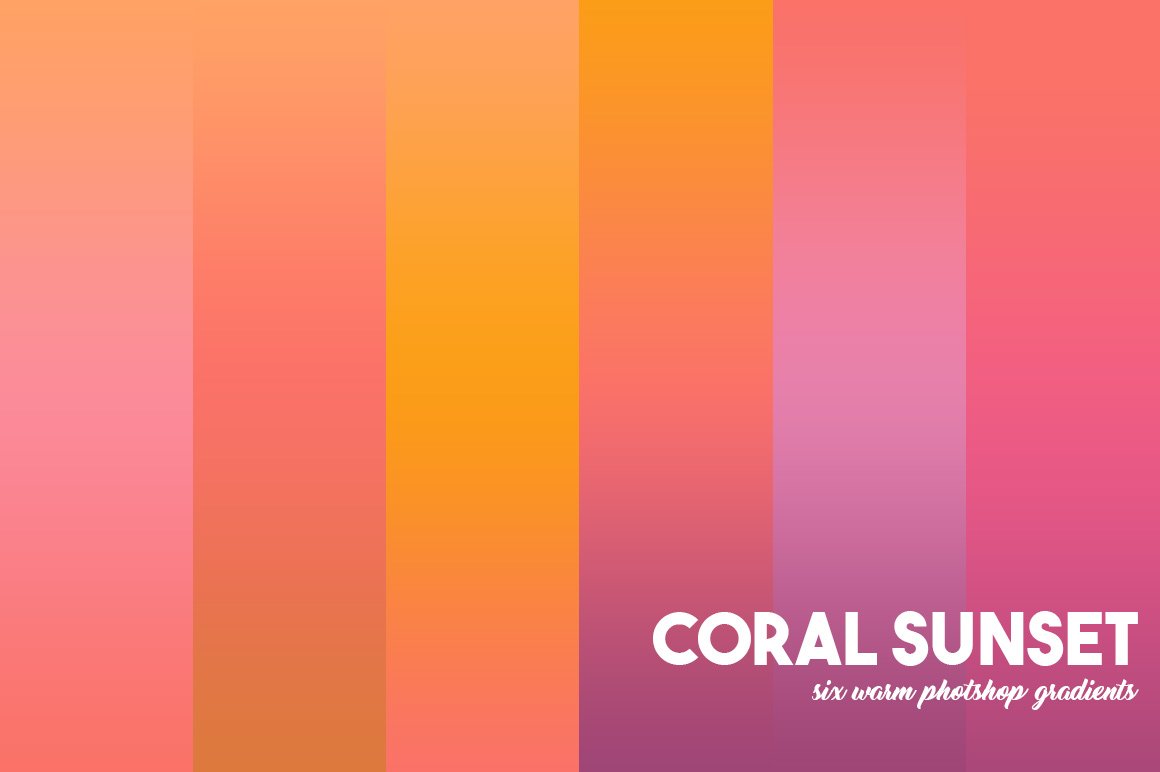 Coral Sunset MasterBundles