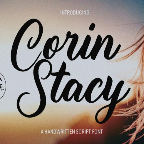 Corin Stacy Script Font cover image.