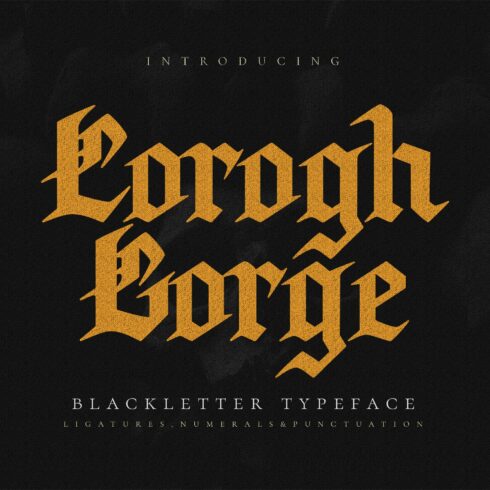 Corogh Gorge - Blackletter Font cover image.