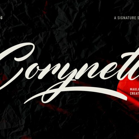 Corynette Signature Script Font cover image.