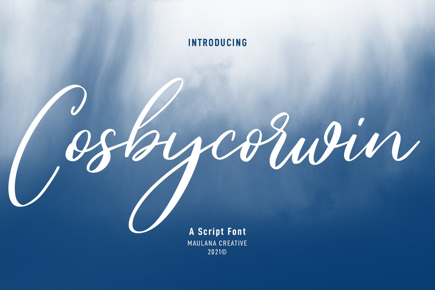 Cosbycorwin Script Font cover image.