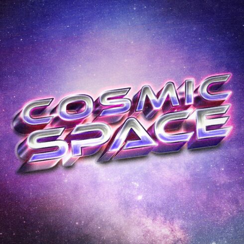 Cosmic Retro Text Effectcover image.