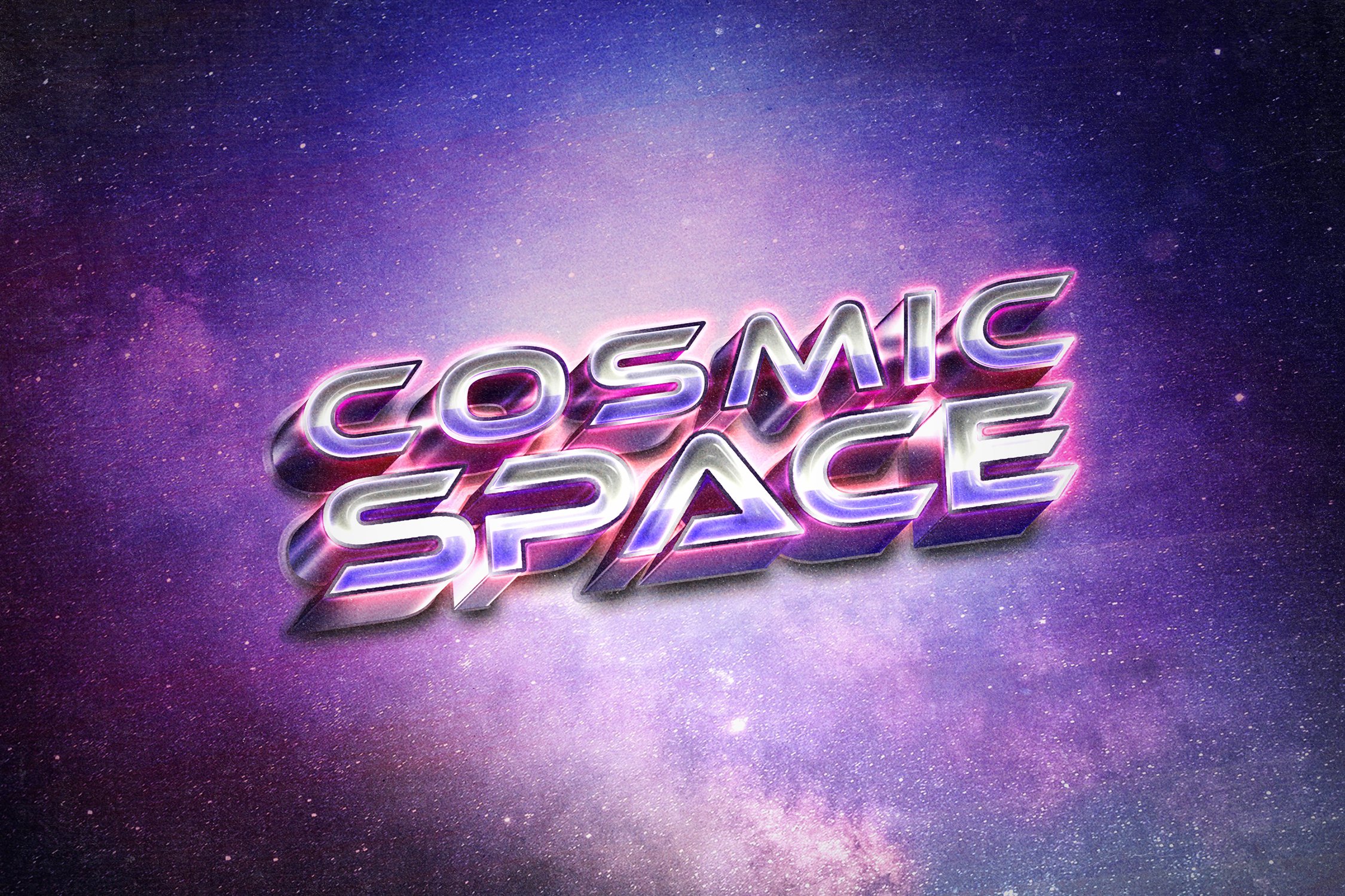 Cosmic Retro Text Effectcover image.