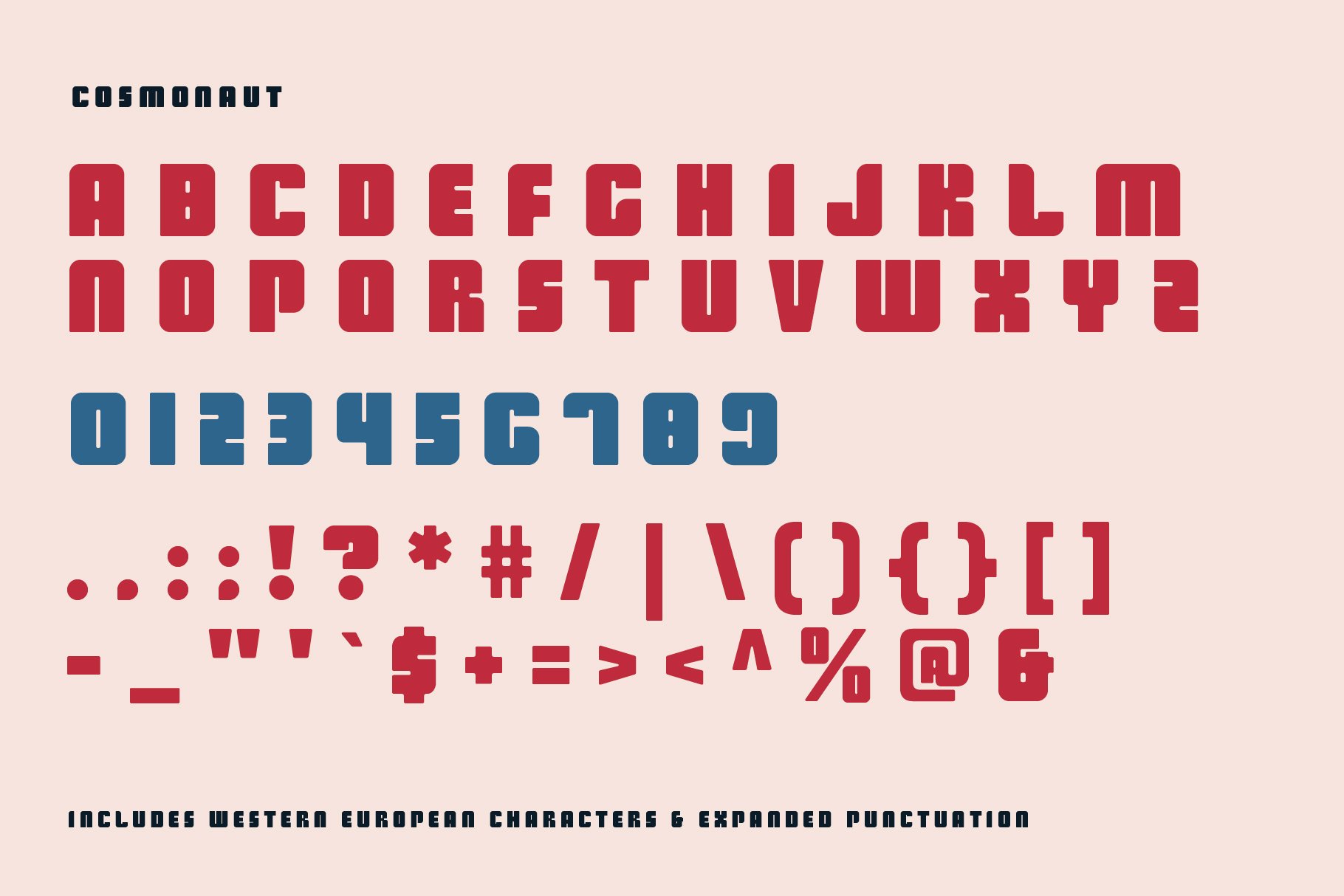 Cosmonaut - Soviet Space Font preview image.