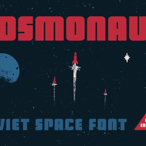 Cosmonaut - Soviet Space Font cover image.