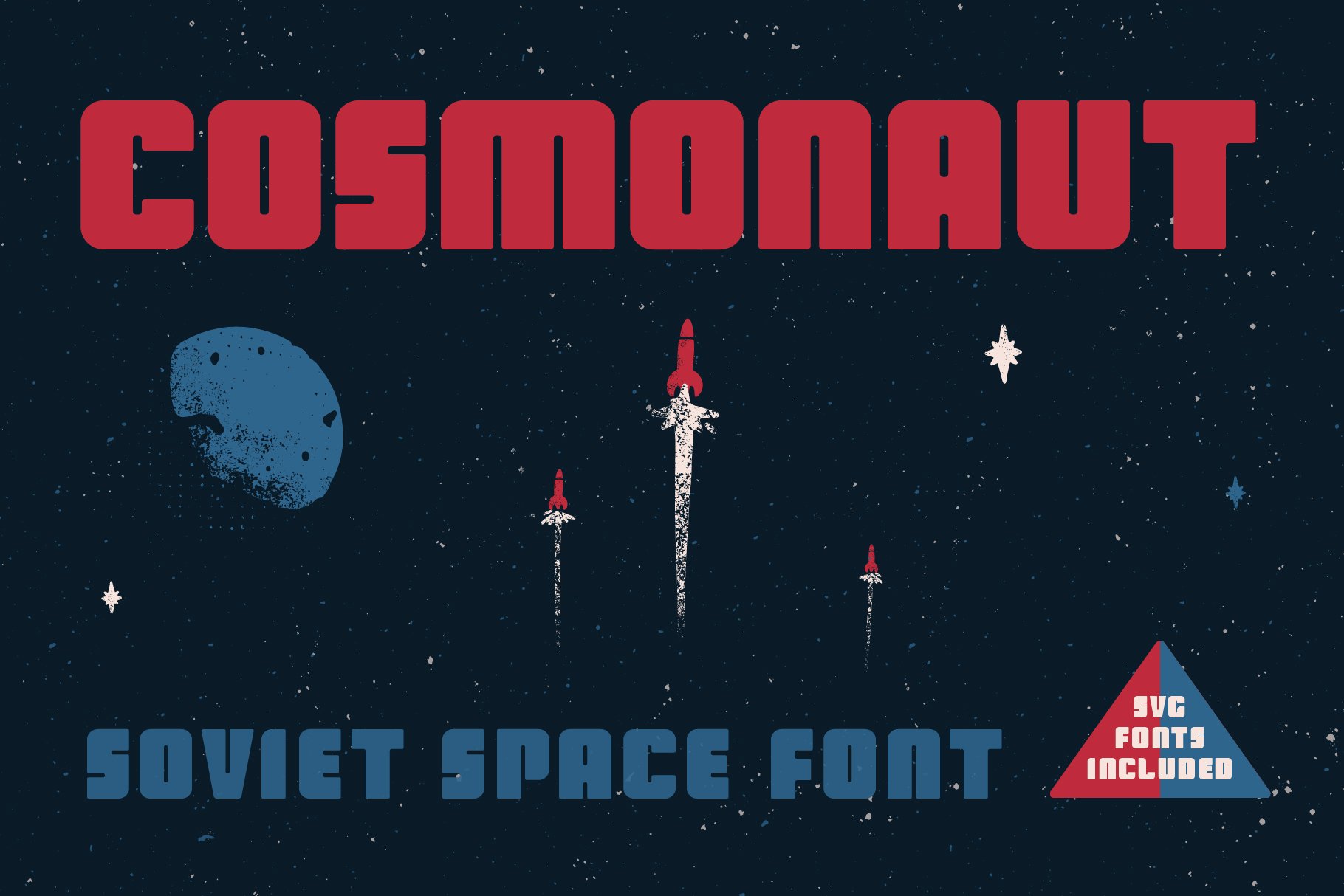 Cosmonaut - Soviet Space Font cover image.
