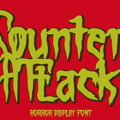 Counter Attack - Horror Font cover image.