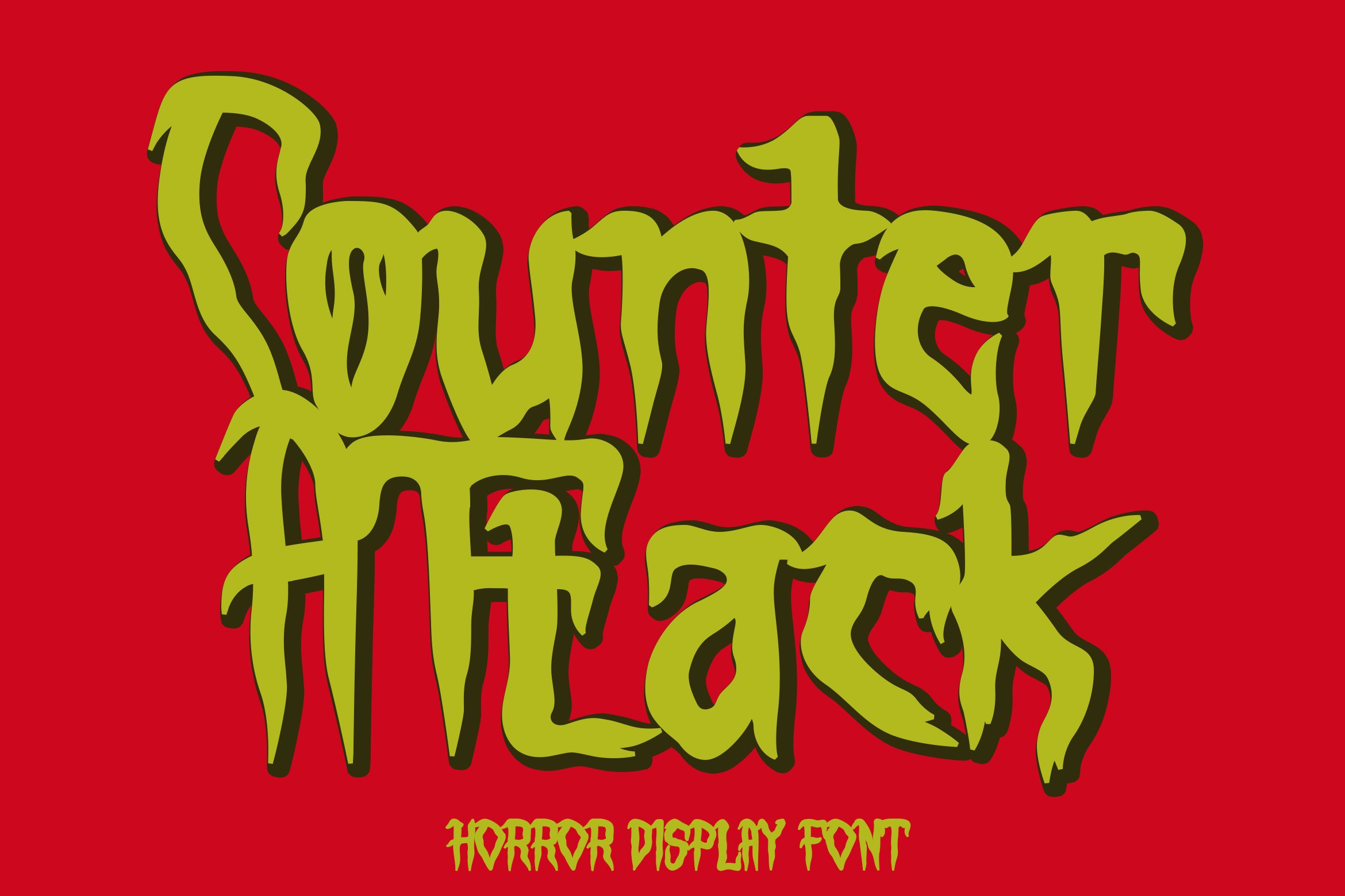 Counter Attack - Horror Font cover image.