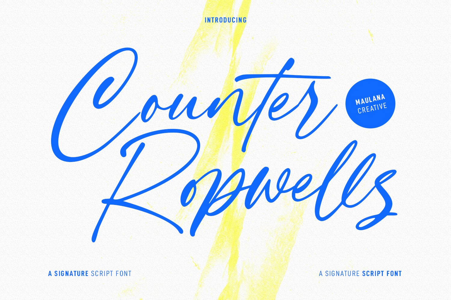 Counter Ropwells Script Font cover image.