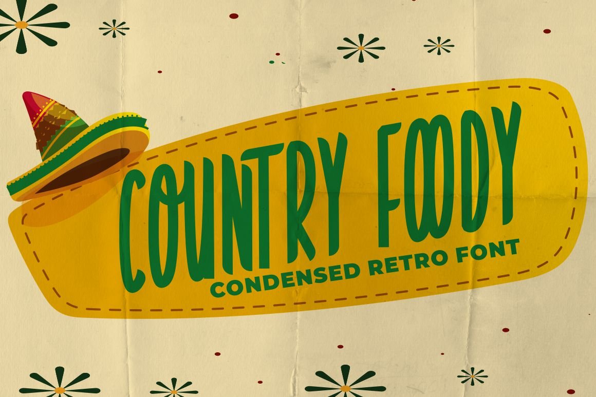 Country Foody - Condensed Retro Fontcover image.