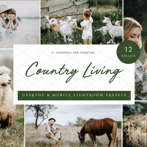 12x Lightroom Presets Country Livingcover image.