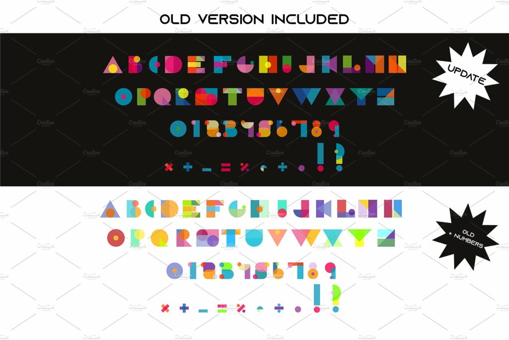 Geometric Letter Rlc Alphabet geometric letters vector – MasterBundles