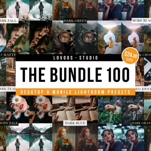 THE BUNDLE 100 - Lightroom Presetscover image.