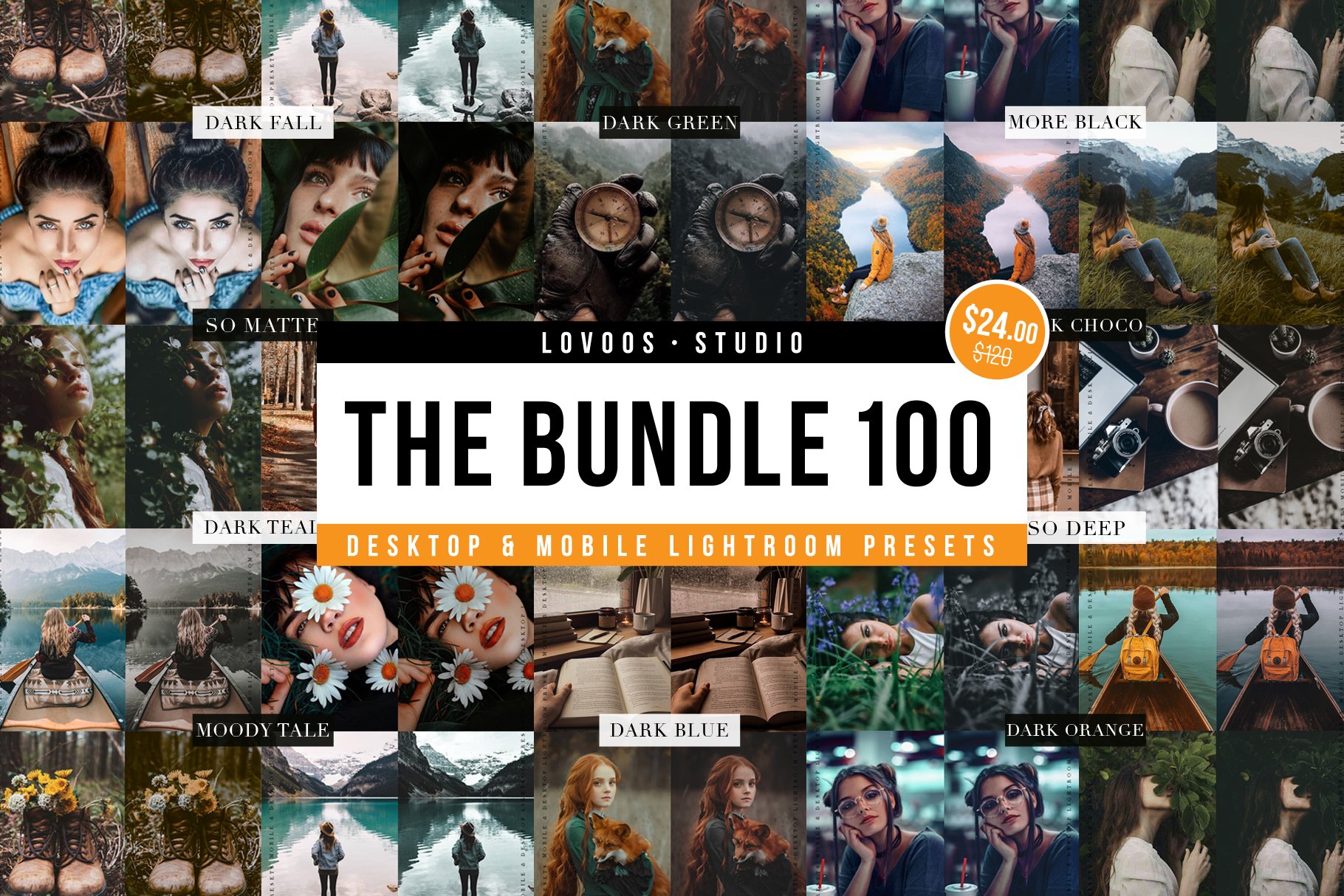 THE BUNDLE 100 - Lightroom Presetscover image.