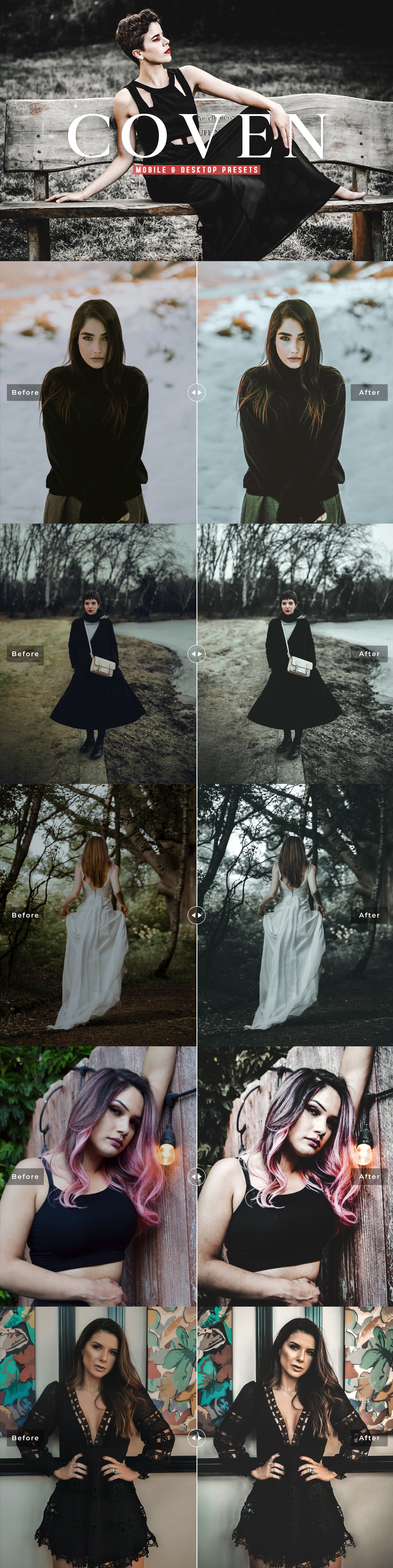 Coven Pro Lightroom Presetscover image.
