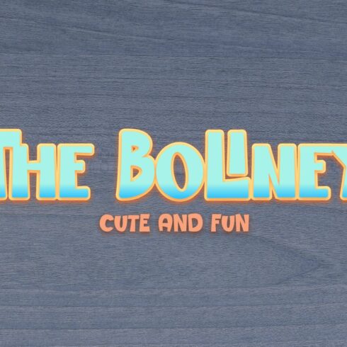 The Boliney - Display Font cover image.