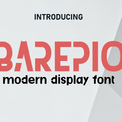 Barepio - Display Font cover image.