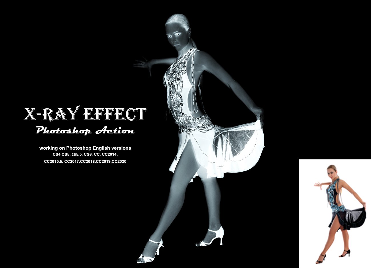 X-Ray Effect Photoshop Actioncover image.