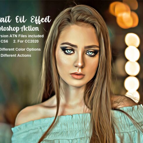 Portrait Oil Effect Photoshop Actioncover image.