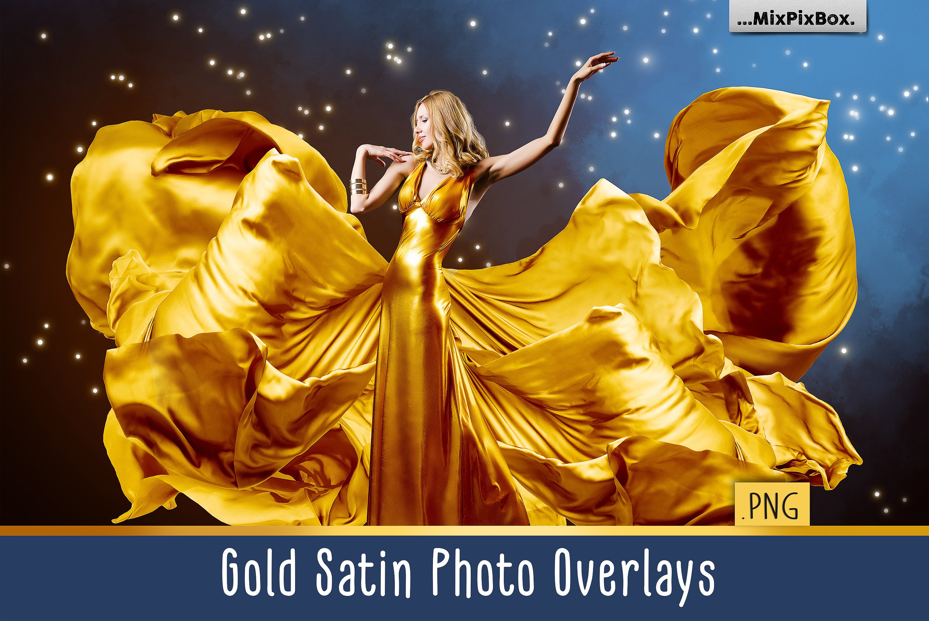 Gold Satin Photo Overlayscover image.