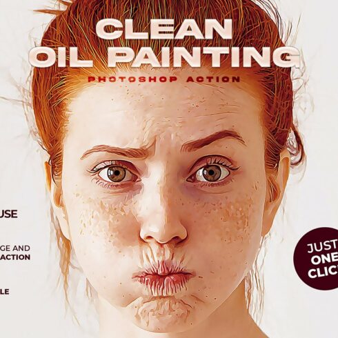 Clean Oil Painting Photoshop Actioncover image.
