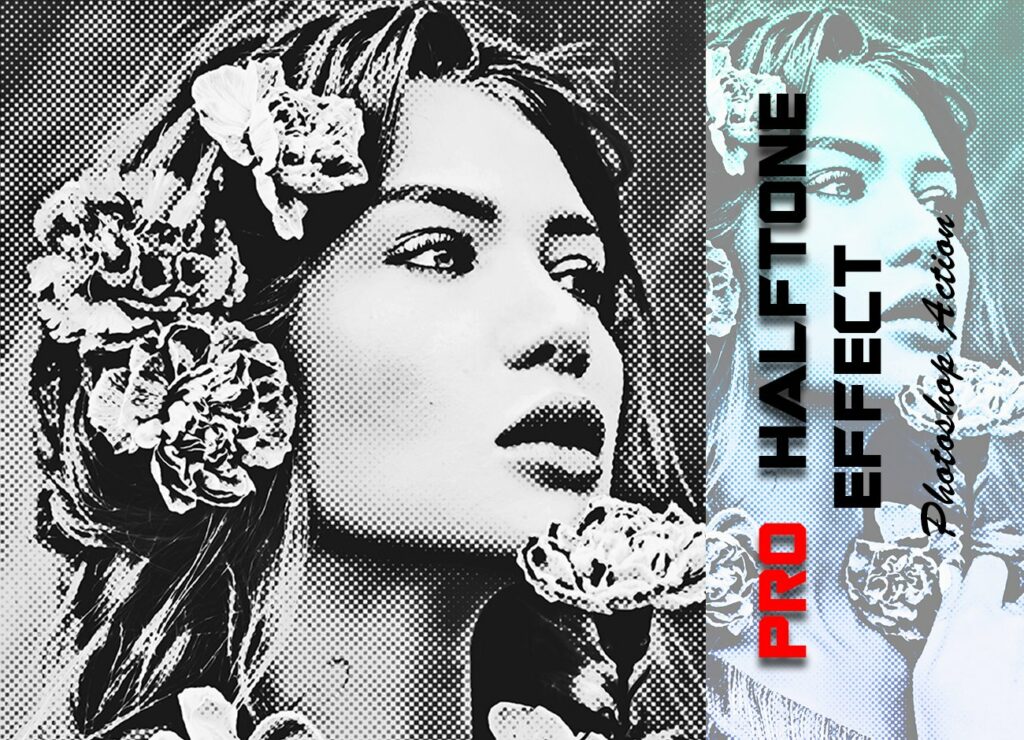 Pro Halftone Effect Photoshop Action – MasterBundles