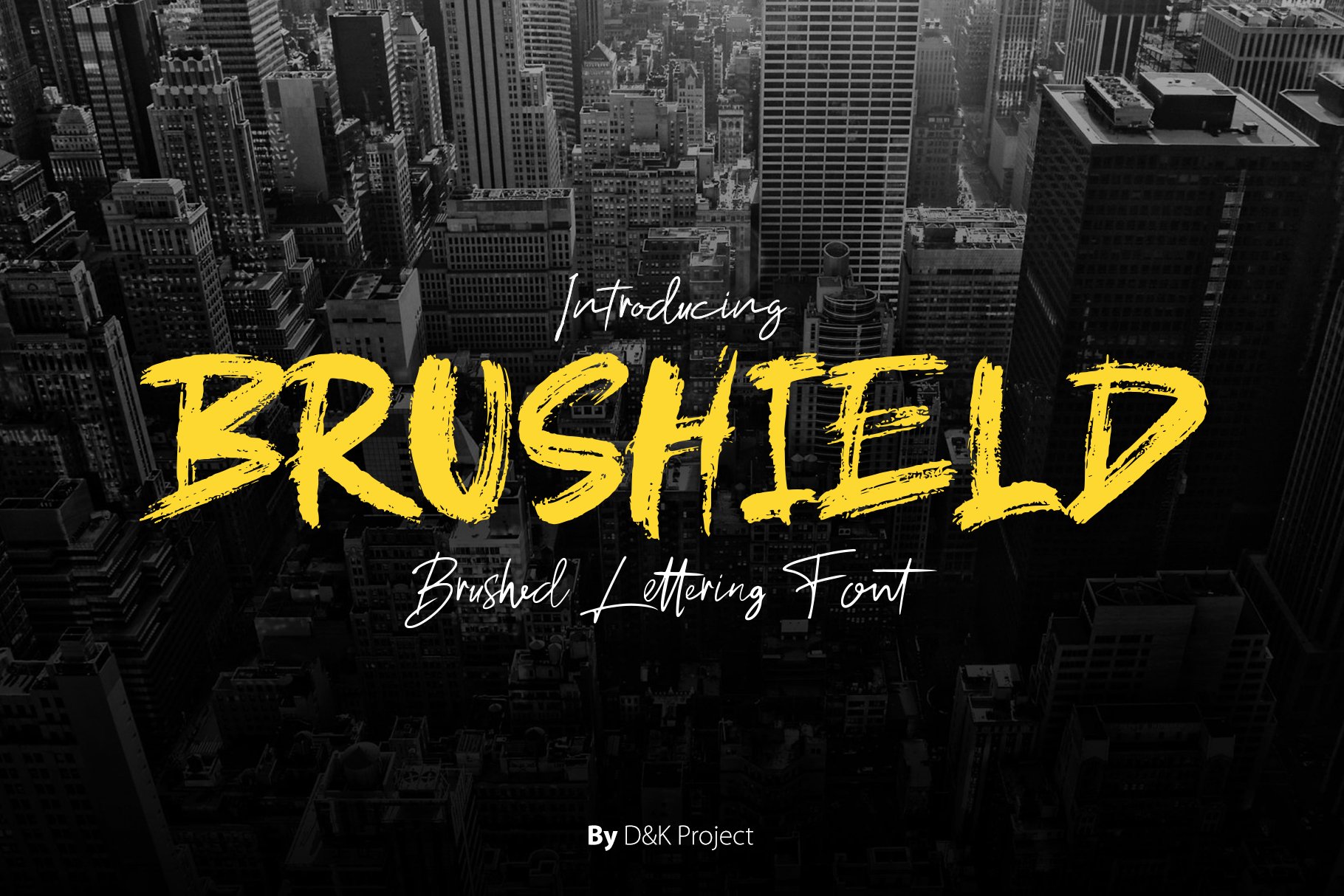 Brushield | Handwritten brush font cover image.