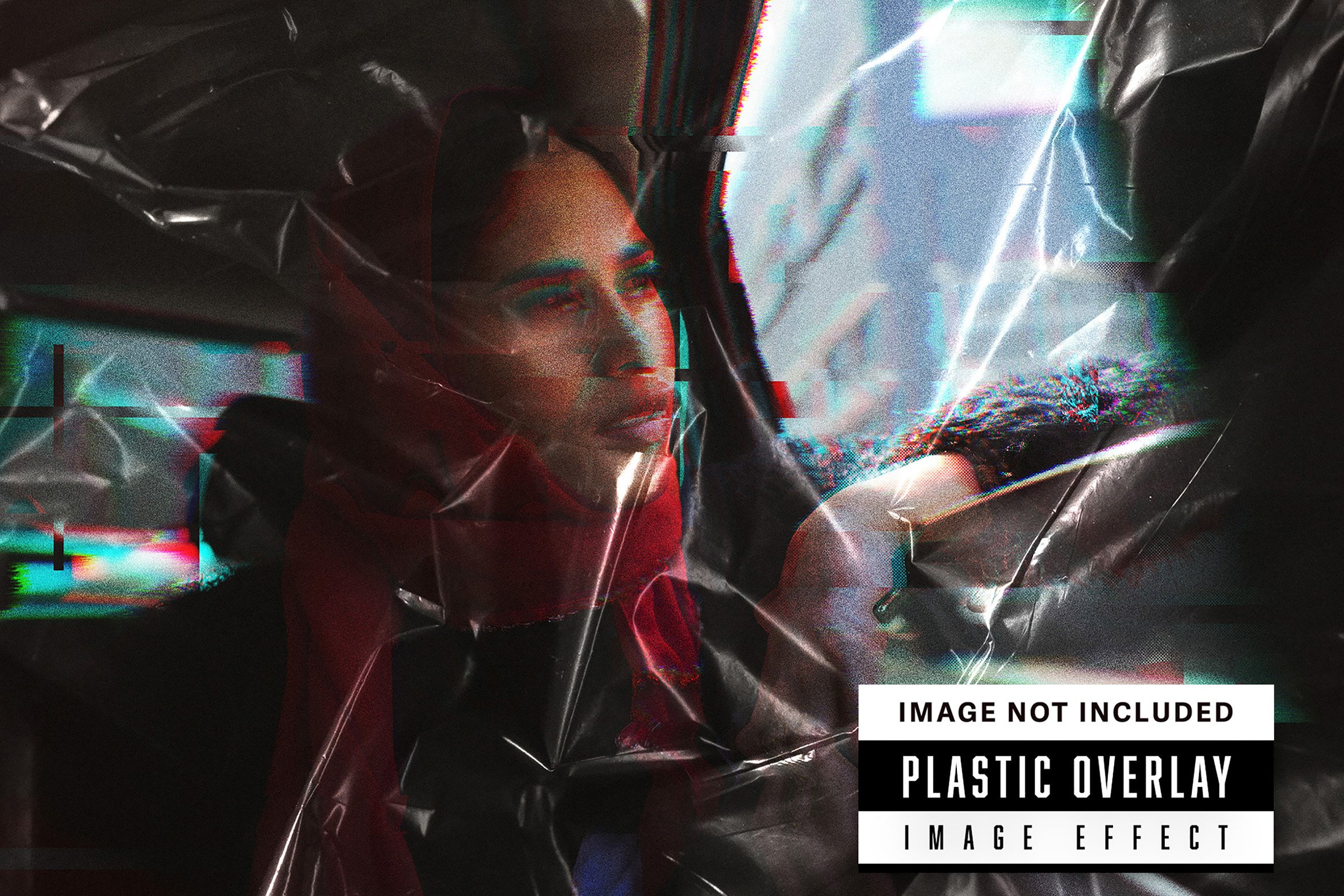 Plastic overlay image effectcover image.