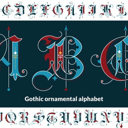 Gothic ornamental alphabet cover image.